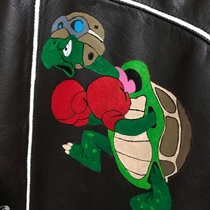 A leather jacket, custom painted!